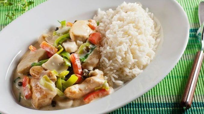 Куриные грудки с рисом и овощами Куриные грудки с рисом и овощами