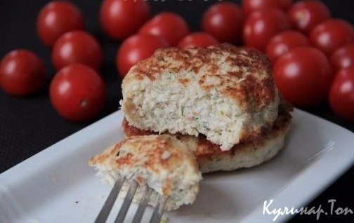 Куриные котлеты с кабачком и творогом Куриные котлеты с кабачком и творогом