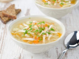 Куриный суп с лапшой и овощами