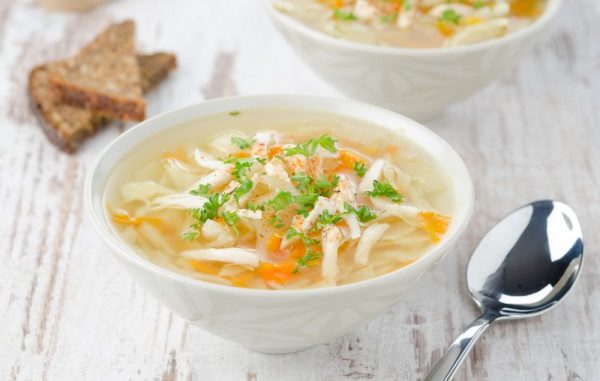 Куриный суп с лапшой и овощами Куриный суп с лапшой и овощами
