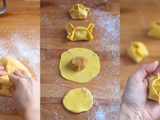 Манты с цыпленком и тыквой