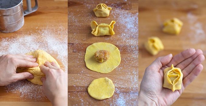Манты с цыпленком и тыквой Манты с цыпленком и тыквой