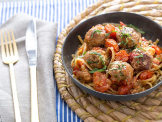 Мясные шарики из индейки и лингвини