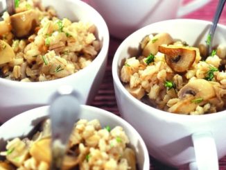 Перловка с шампиньонами