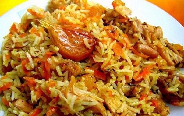 Плов с курицей и грибами Плов с курицей и грибами