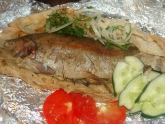 Рыба, запеченная в лаваше