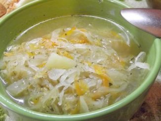 Щи постные из квашеной капусты