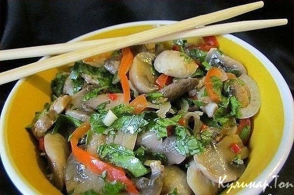 Шампиньоны по-корейски