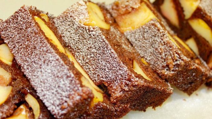 Шоколадный манник с карамельными яблоками Шоколадный манник с карамельными яблоками