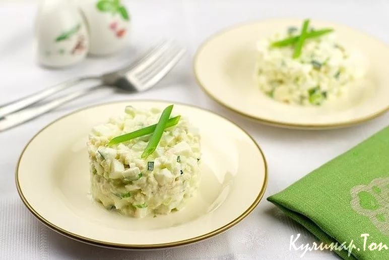 Салат из криля и яиц