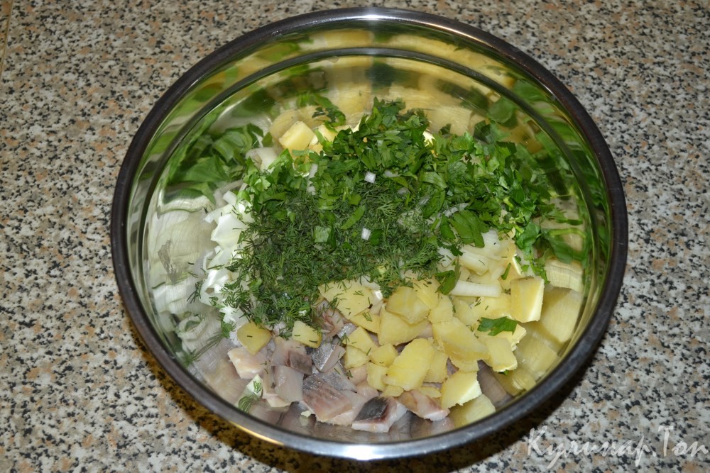 Салат с сельдью