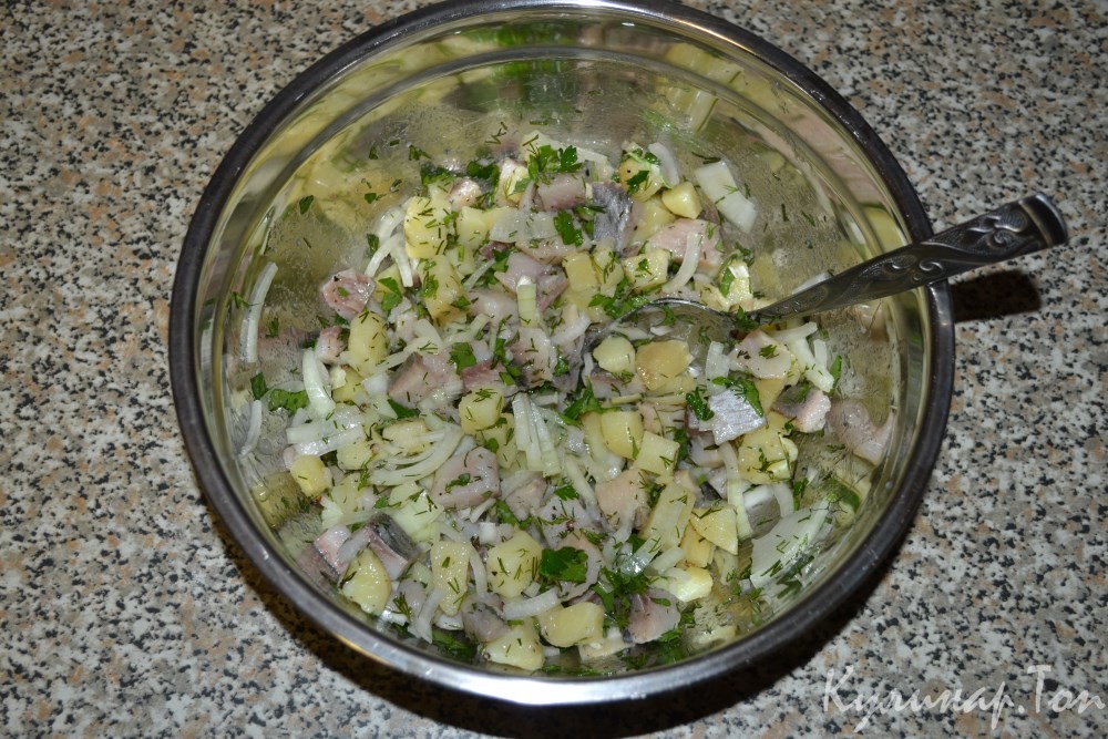 Салат с сельдью