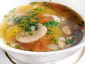 Суп из белых грибов с картофелем