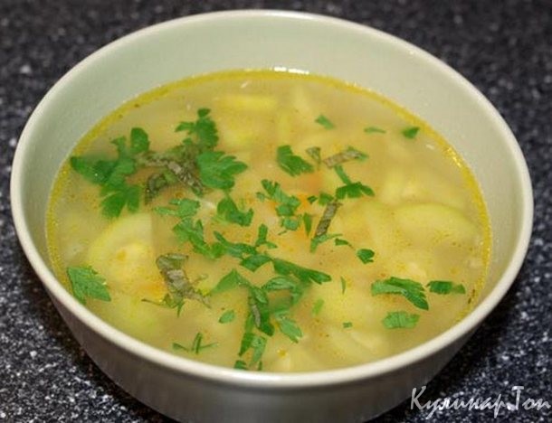Суп из картофеля и моркови