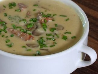 Суп-пюре с шампиньонами