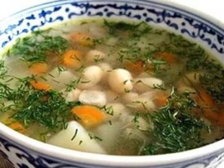 Суп рыбный с овощами и фасолью