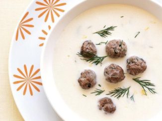 Суп с фрикадельками и рисом