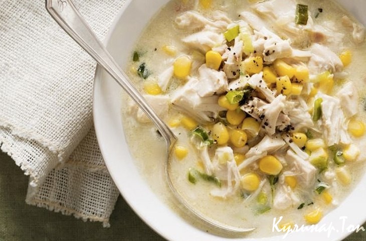Суп с кукурузой и курицей
