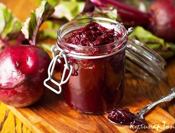 Свекольная икра, остренькая и сочная
