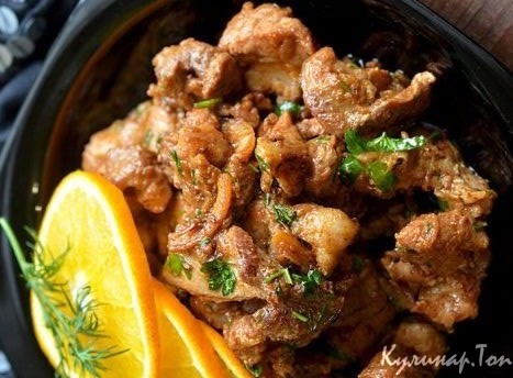 Свинина, тушенная с лимоном Свинина, тушенная с лимоном