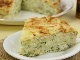 Сырный пирог из лаваша с зеленью