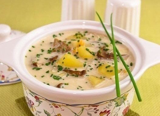Сырный суп с белыми грибами Суп получается очень ароматным, сытным, вкусным.