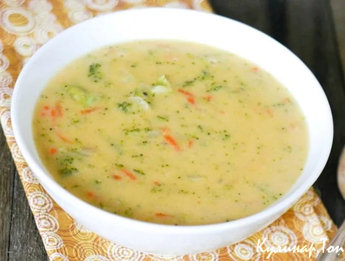 Сырный суп с курицей и рисом