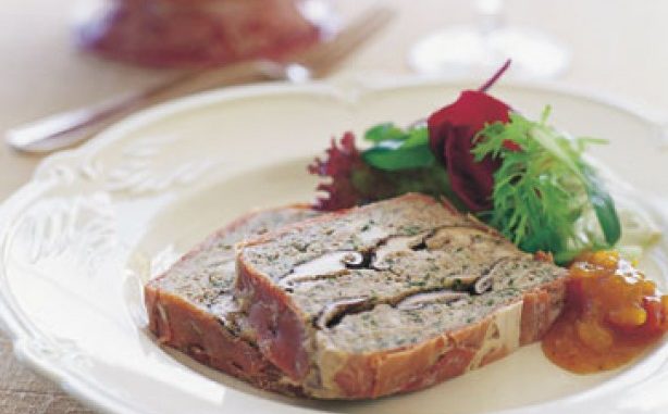 Террин из рубленого мяса с грибами Террин из рубленого мяса с грибами