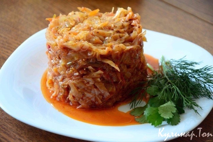 Тушеная капуста (Постное меню)
