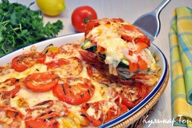Запеканка из овощей с сыром