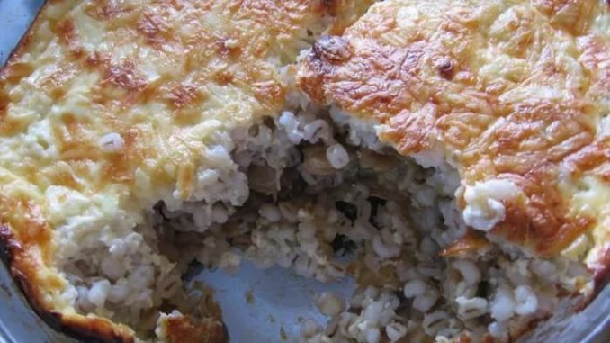 Запеканка перловая с грибами Запеканка перловая с грибами