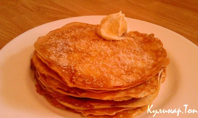 Блины с лимонной цедрой