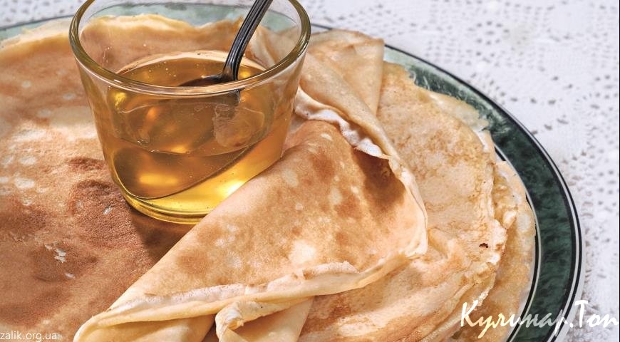Блины с топленым маслом
