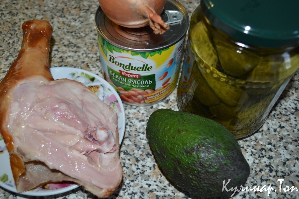 мясной салат