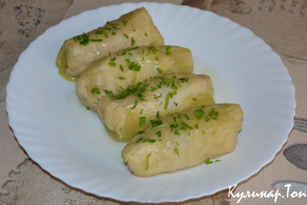Голубцы с курицей и рисом