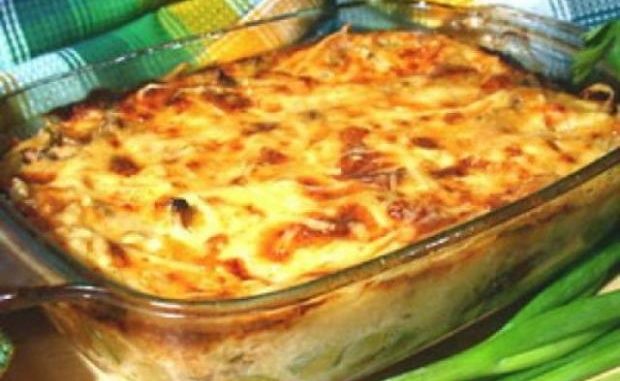 Картофельная запеканка с куриной грудкой Картофельная запеканка с куриной грудкой