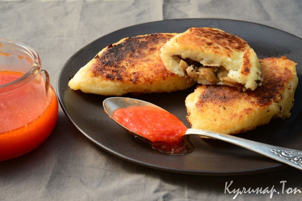 Картофельные зразы с грибной начинкой