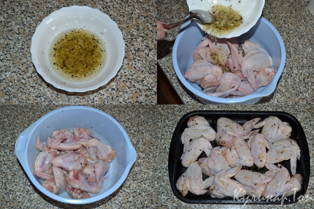 Куриные крылышки в медовом соусе