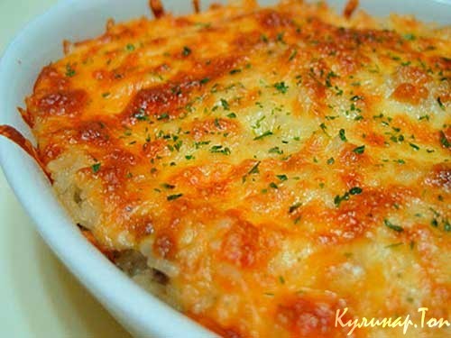 Острая запеканка из курицы с рисом и ананасами Острая запеканка из курицы с рисом и ананасами