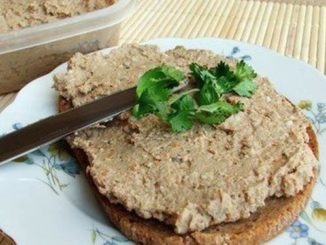 Паштет из телячьей и гусиной печени с грибами