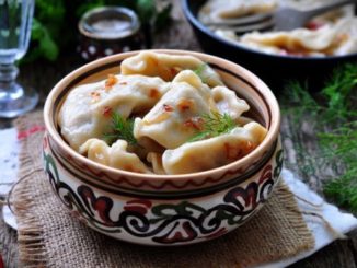 Постные вареники с картошкой и грибами