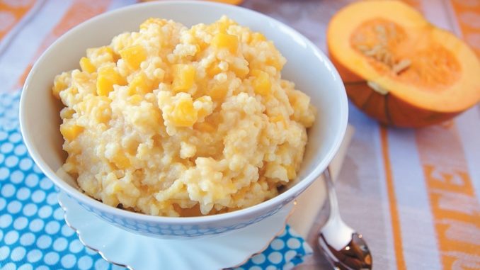 Пшенная каша с тыквой и яблоками Пшенная каша с тыквой и яблоками