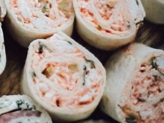 Роллы с курицей и томатами