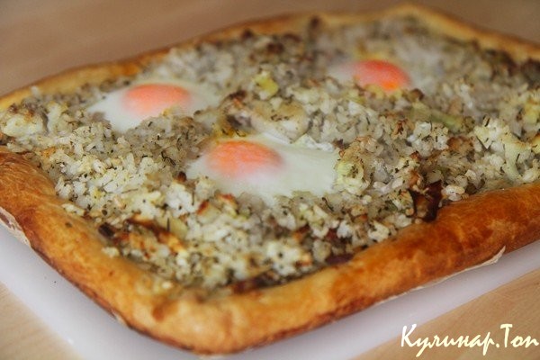 Рыбно-рисовый пирог