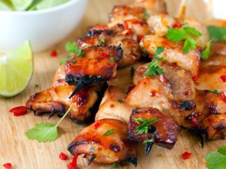 Шашлык из курицы с мёдом в мультиварке