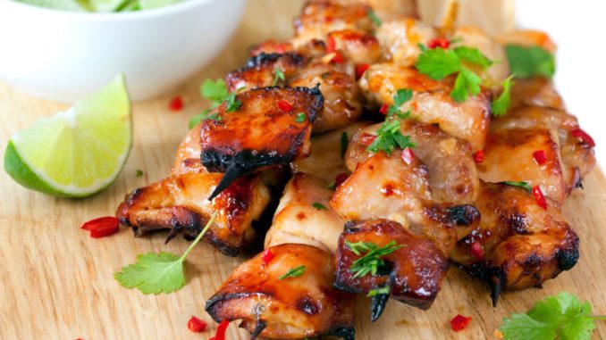 Шашлык из курицы с мёдом Шашлык из курицы с мёдом в мультиварке