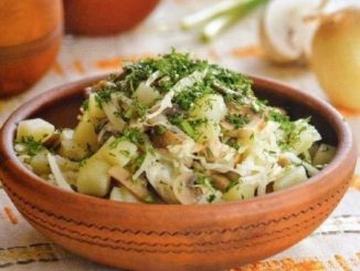 Салат грибной по-мински