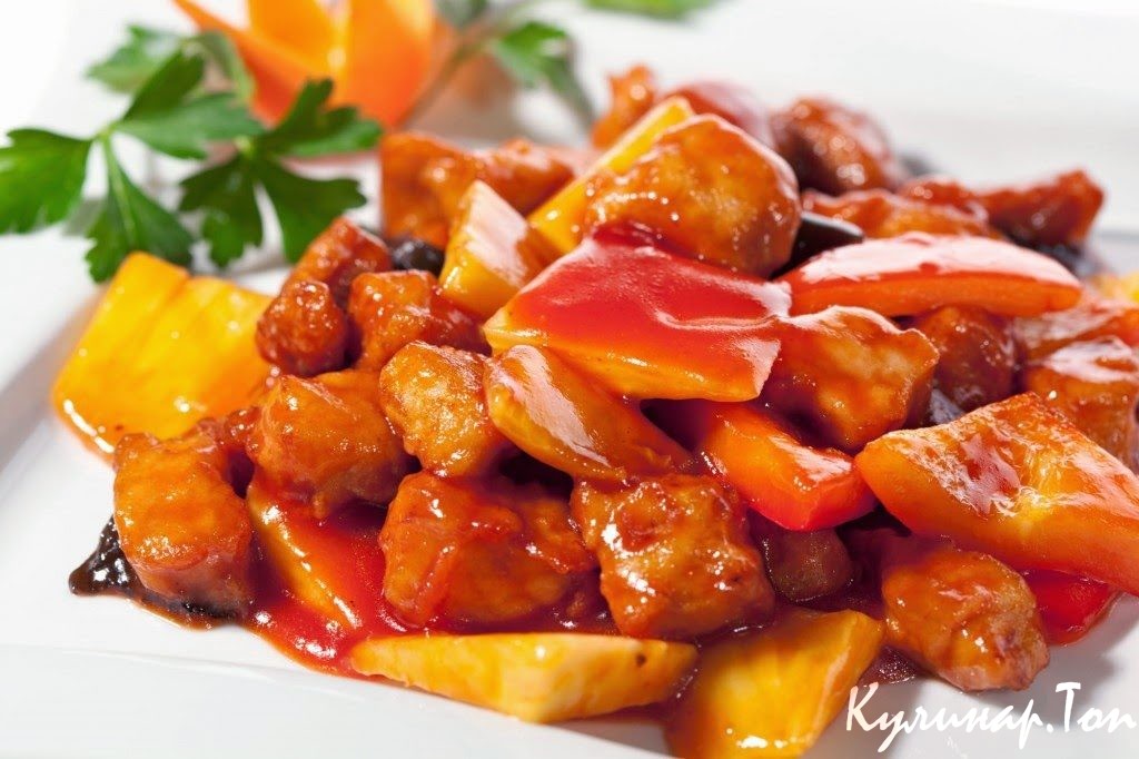 Свинина с ананасами по-китайски