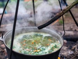 Уха "по-царски" на костре
