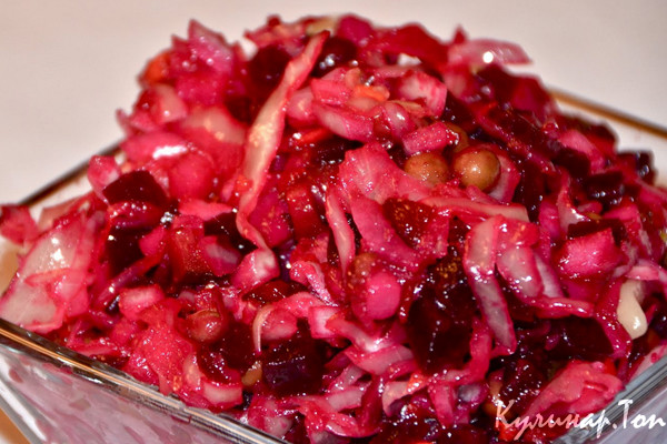 Винегрет овощной с квашеной капустой